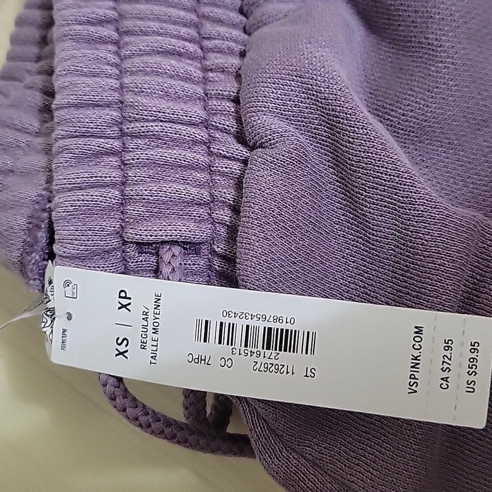 Victoria's Secret Purple Sweatpants XS - Picture 3 of 4